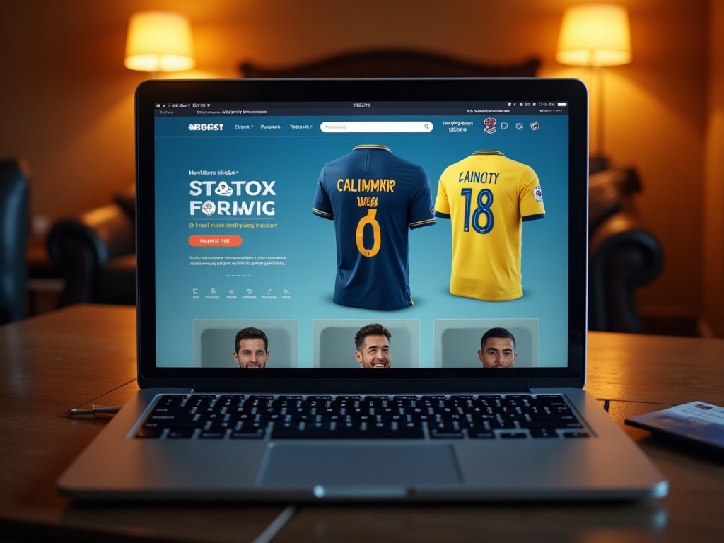 Achat d'un maillot de foot officiel sur un site spécialisé en ligne