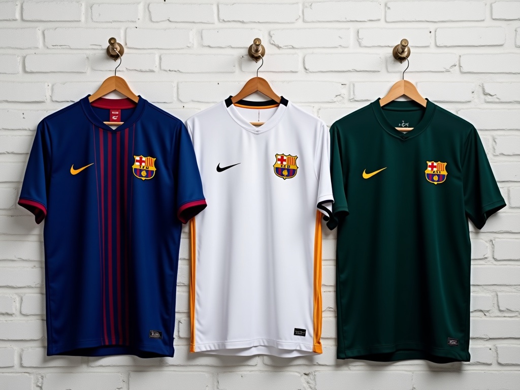 Les trois versions du maillot Barcelone domicile extérieur et third 2026