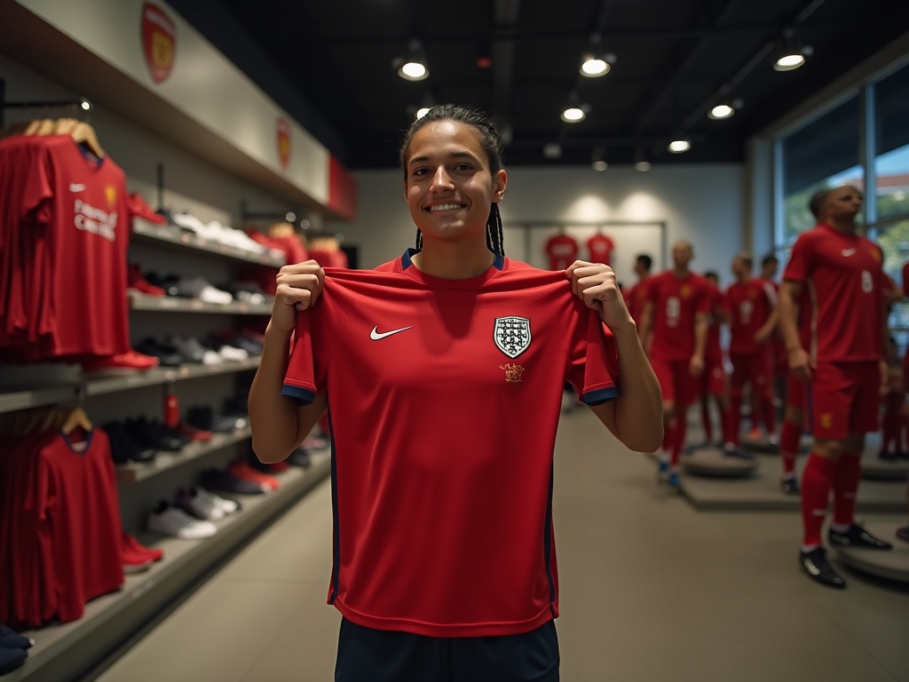 Achat d'un maillot de foot Nike authentique dans une boutique officielle