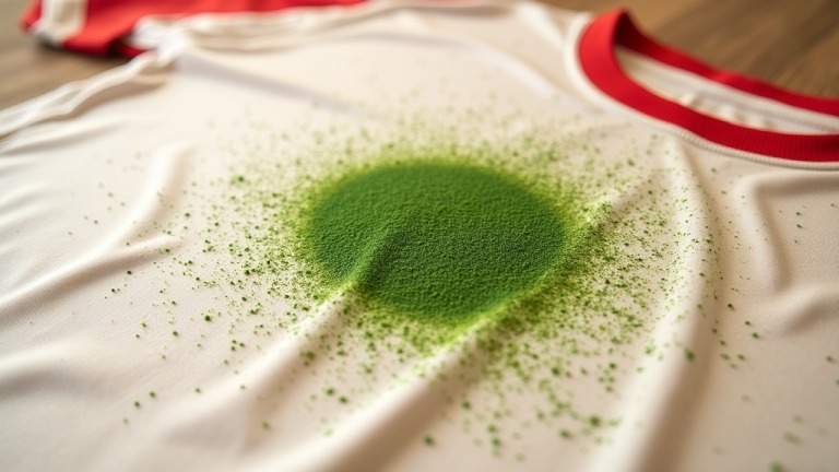 Enlever une tache d'herbe sur un maillot de foot : le guide complet