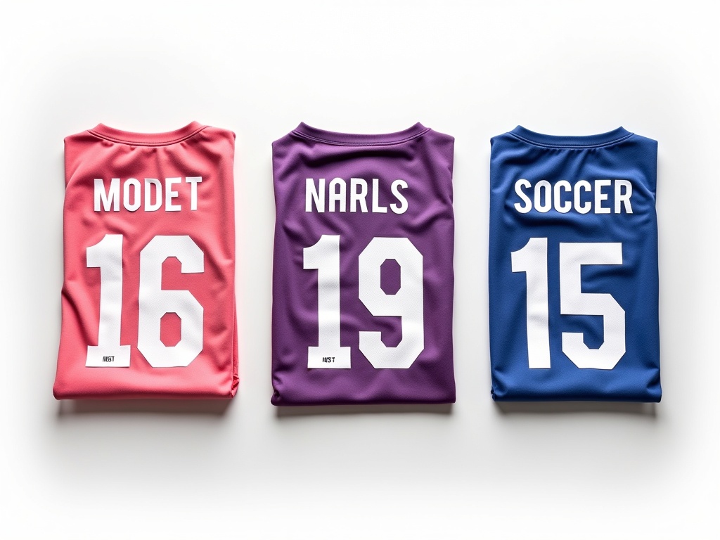 Comparaison des trois types de flocage maillot foot : flock velours, vinyle thermocollé et sublimation