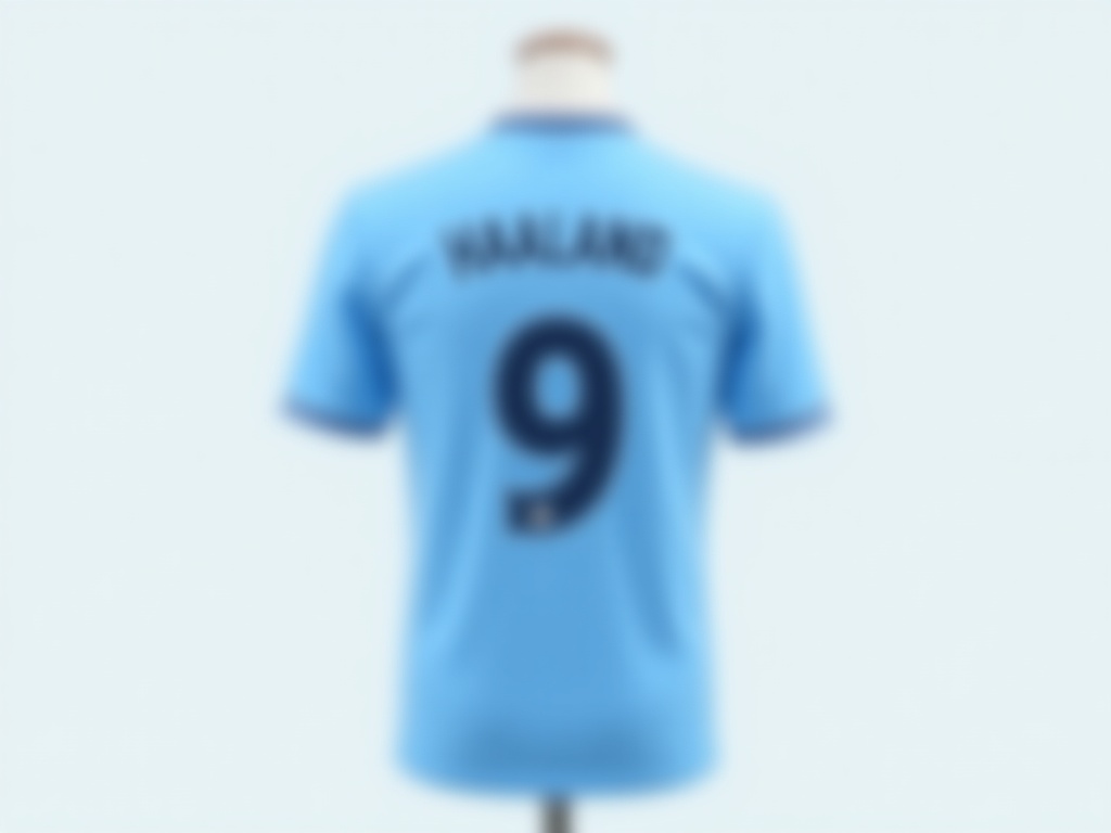 Maillot de foot Manchester City avec flocage Haaland numéro 9 dans le dos