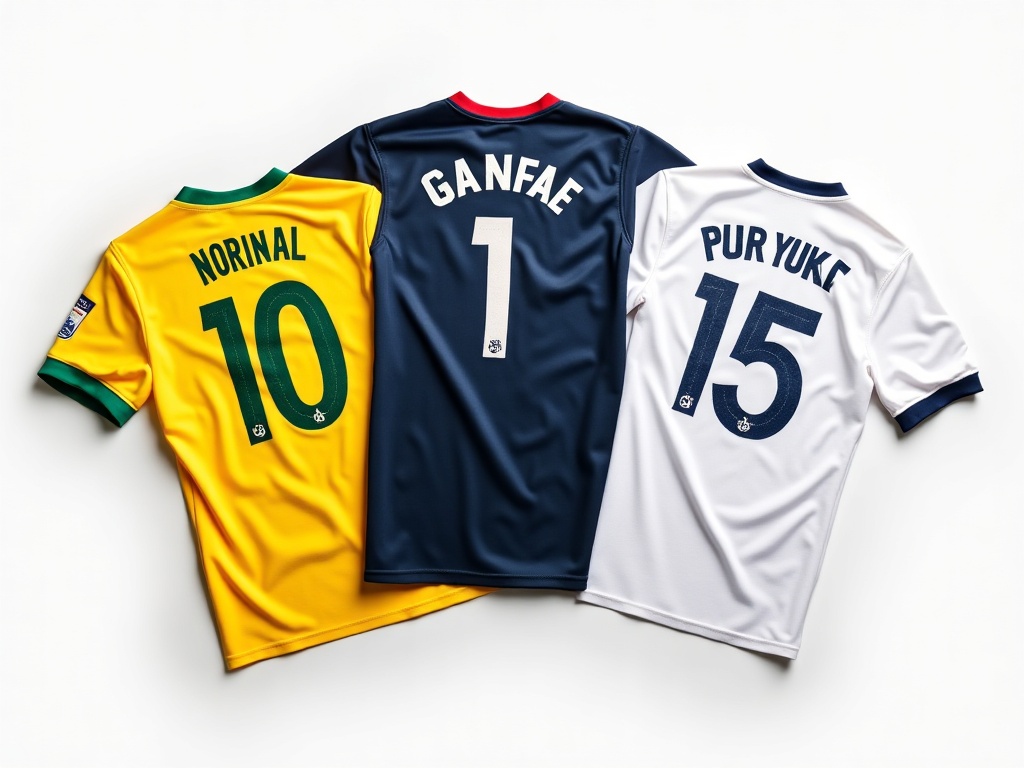 Maillots de foot avec flocage Neymar numéro 10 de différentes équipes