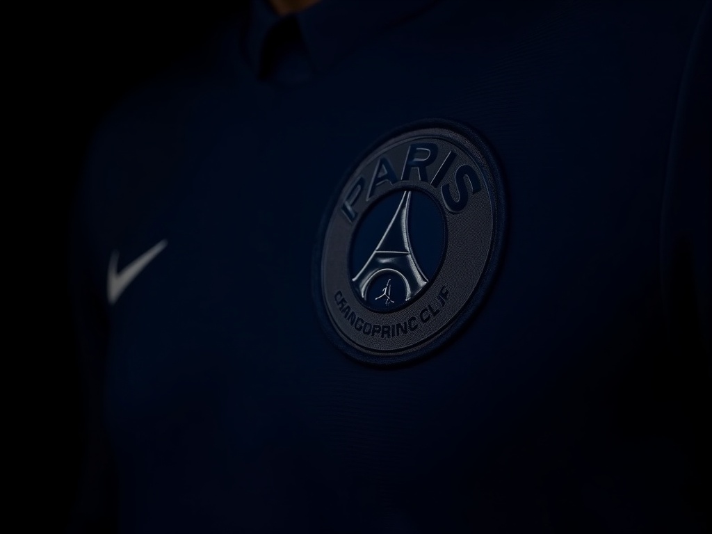 Maillot de foot PSG avec le logo Nike et le logo Jordan Brand
