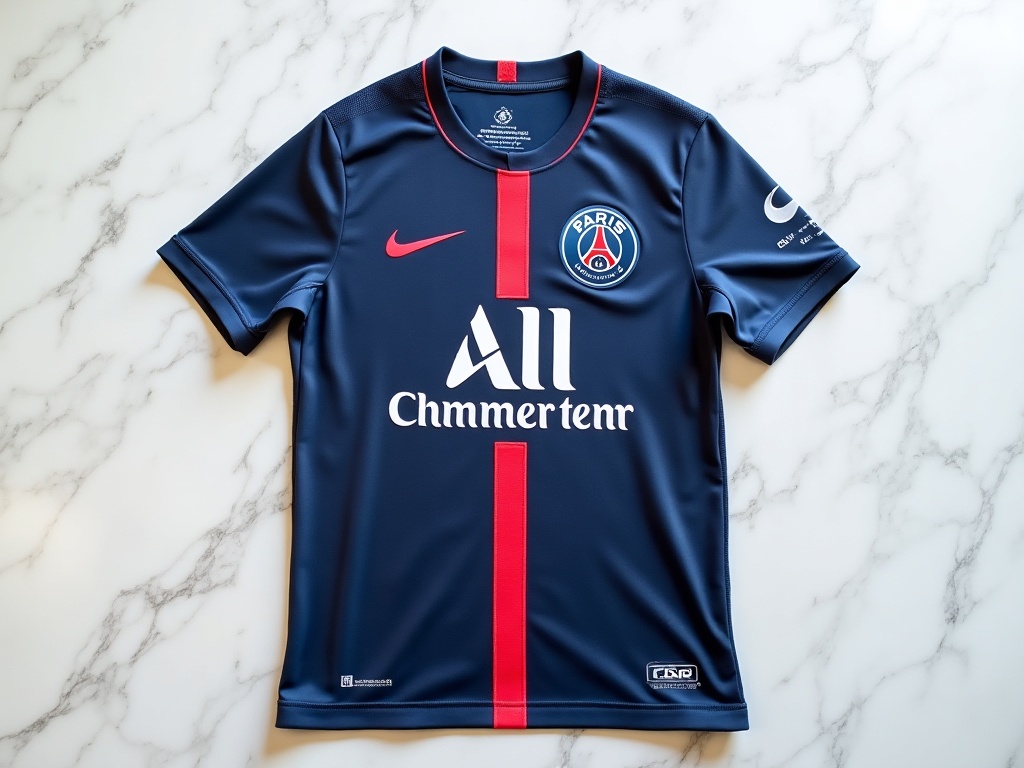 Maillot PSG officiel Nike 2026 texture tissu Dri-FIT détail