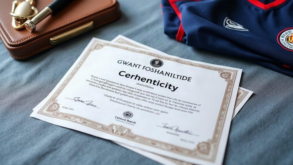Certificat d'authenticité maillot de foot : ce qu'il garantit vraiment
