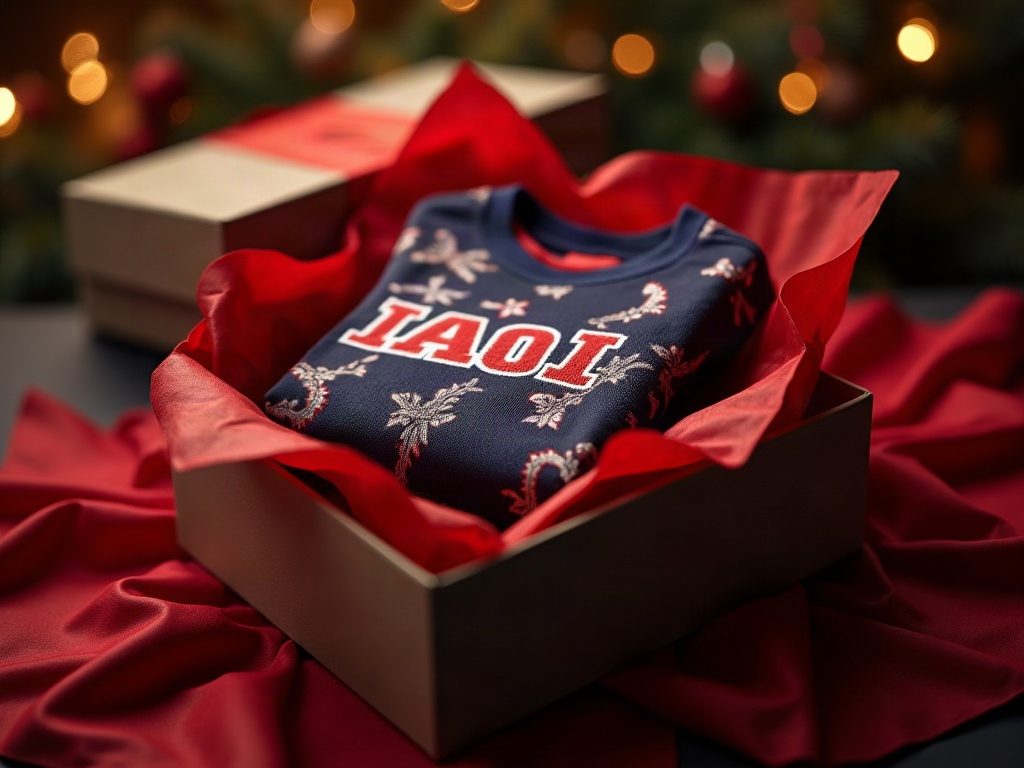 Maillot de foot concept édition limitée dans une boîte cadeau de Noël