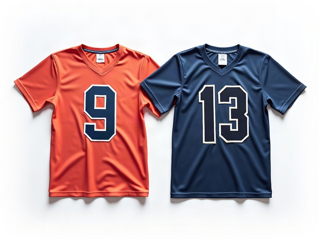 Comparaison flocage thermocollant vinyle PU et flock velours sur maillots de foot
