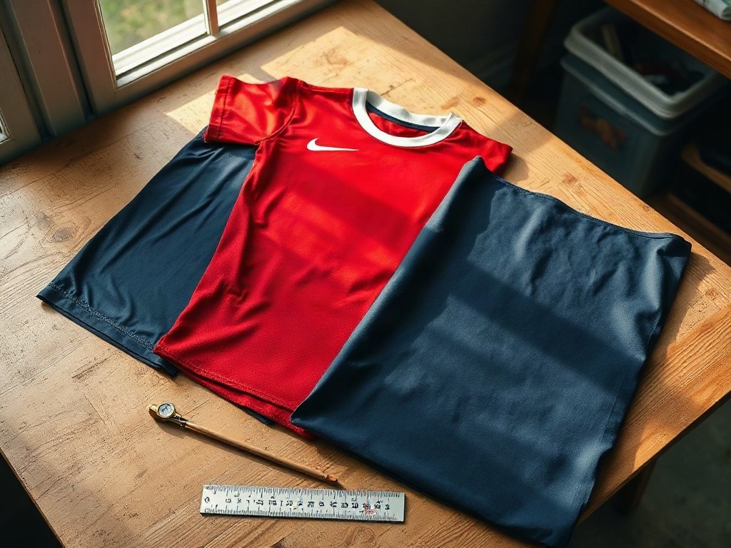 Trois types de matières de flocage pour maillot de foot côte à côte : vinyle thermocollant, feutrine veloutée et sublimation numérique