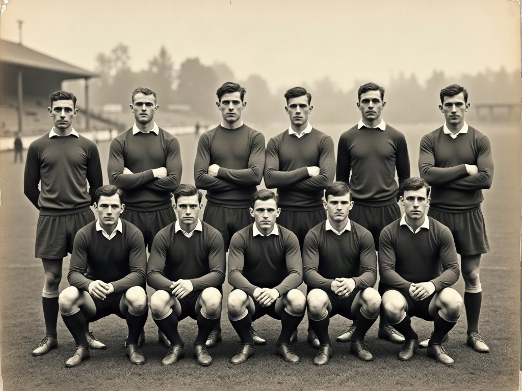 Maillot historique de l'équipe d'Italie dans les années 1910, laine bleue et col montant