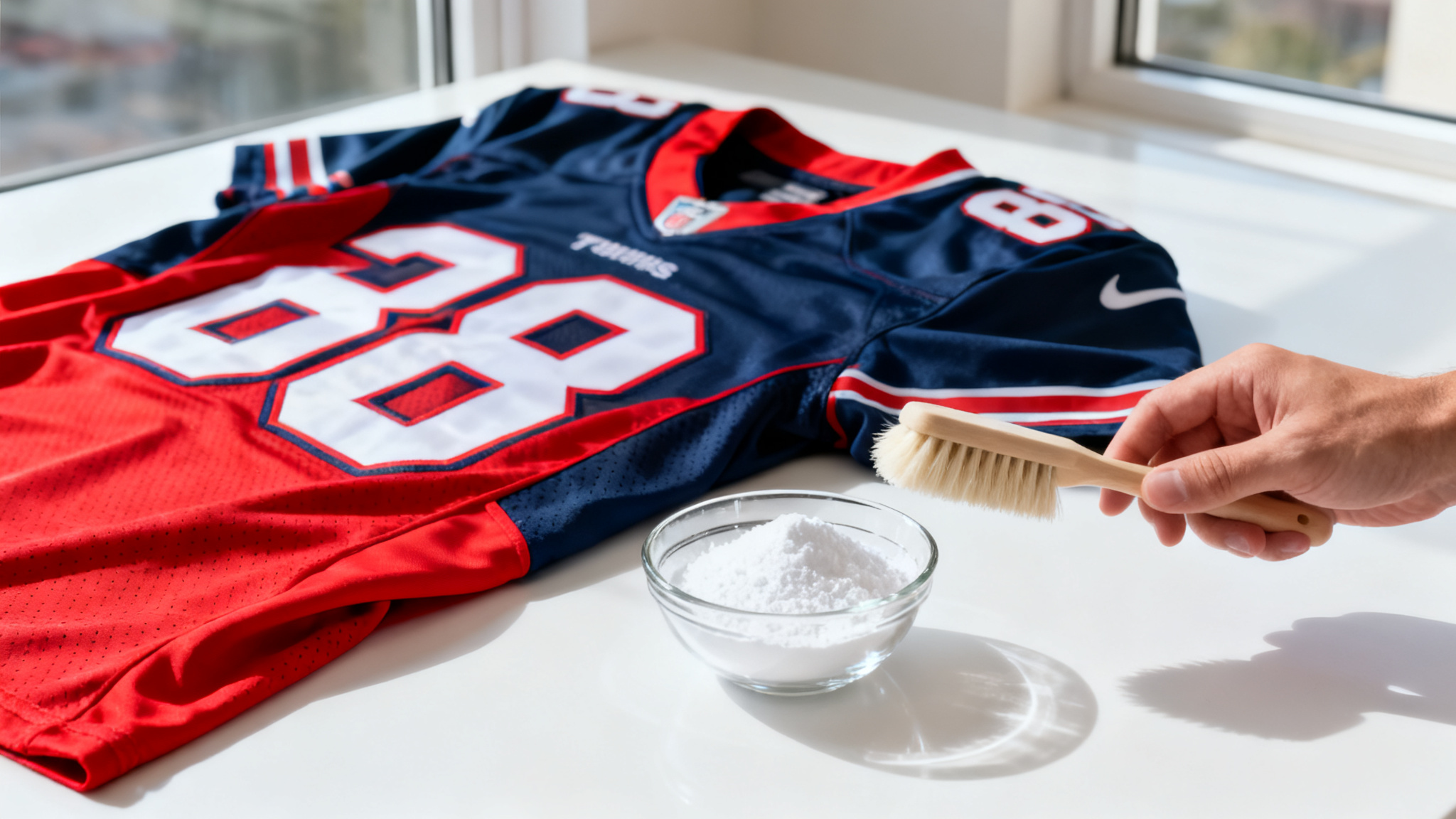 Maillot de foot et bicarbonate de soude : le nettoyage qui change tout
