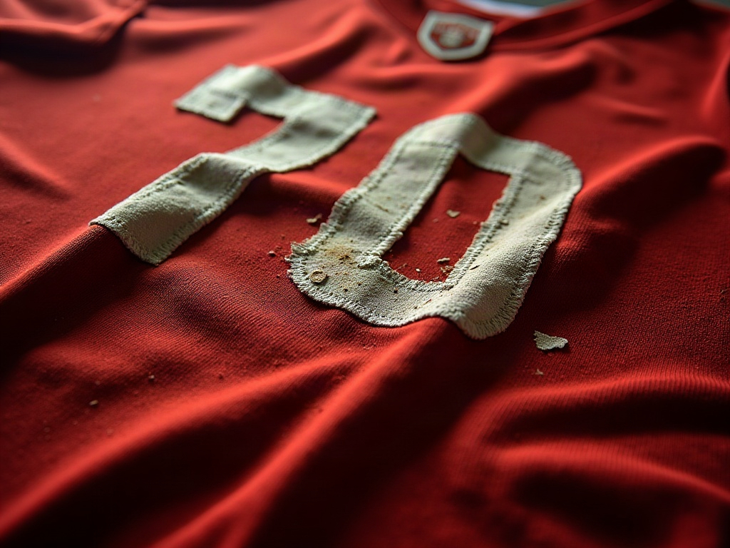 Flocage d'un maillot de foot qui se décolle après un lavage incorrect
