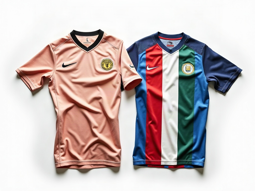 Comparaison entre un maillot de foot séché au soleil et un maillot séché à l'ombre