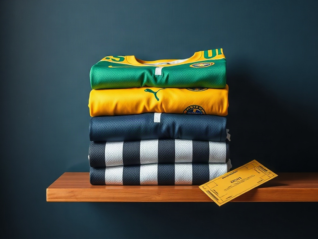 Sélection de maillots de foot aux couleurs contrastées adaptés au style oversized